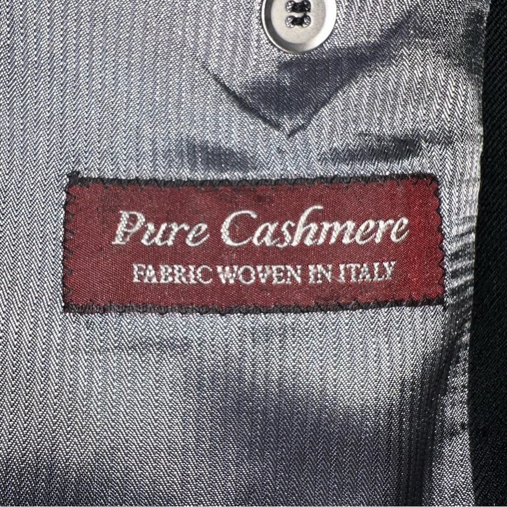 Jack Victor Black Cashmere Blazer 100% Italian Fabric Size 50L | Made in Canada - Picture 10 of 14